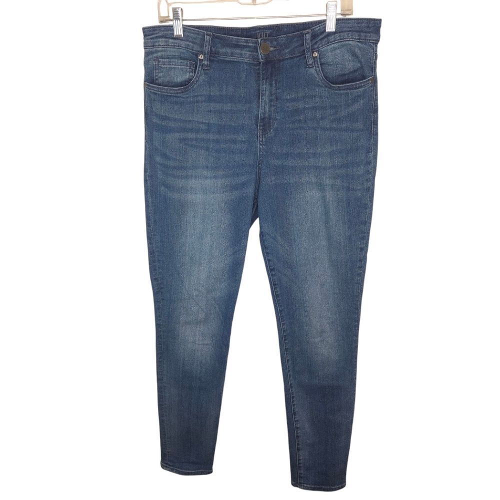 Kut From The Kloth High Rise Toothpick Skinny Denim Jeans Size 14